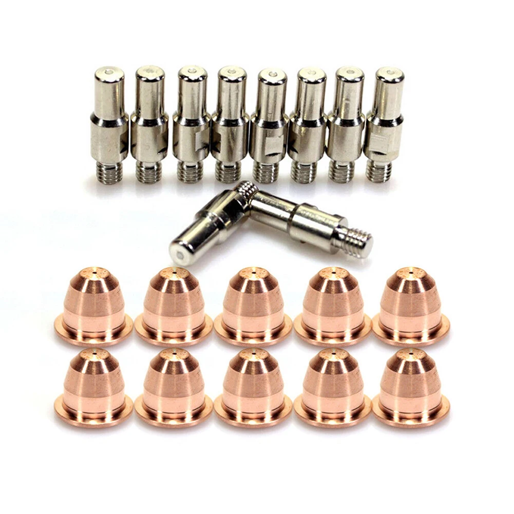 

10set Plasma Electrodes Plasma Nozzles For Trafimet S25 S45 Torch CROS-ARC 40NHF Plasma Cutter Consumable Kit