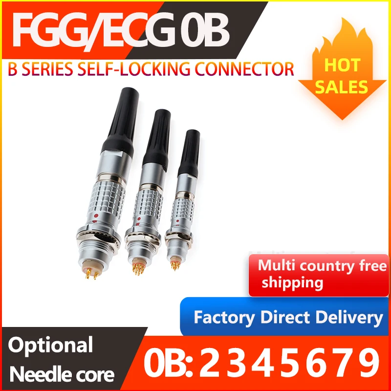 

0B FGG/ECG metal self-locking connector 1 piece/5 pieces. Used in industry, home decoration, healthcare, new energy, etc