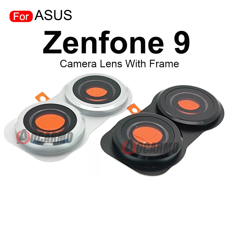 For ASUS Zenfone 9 Rear Back Camera Lens With Frame Replacement Parts