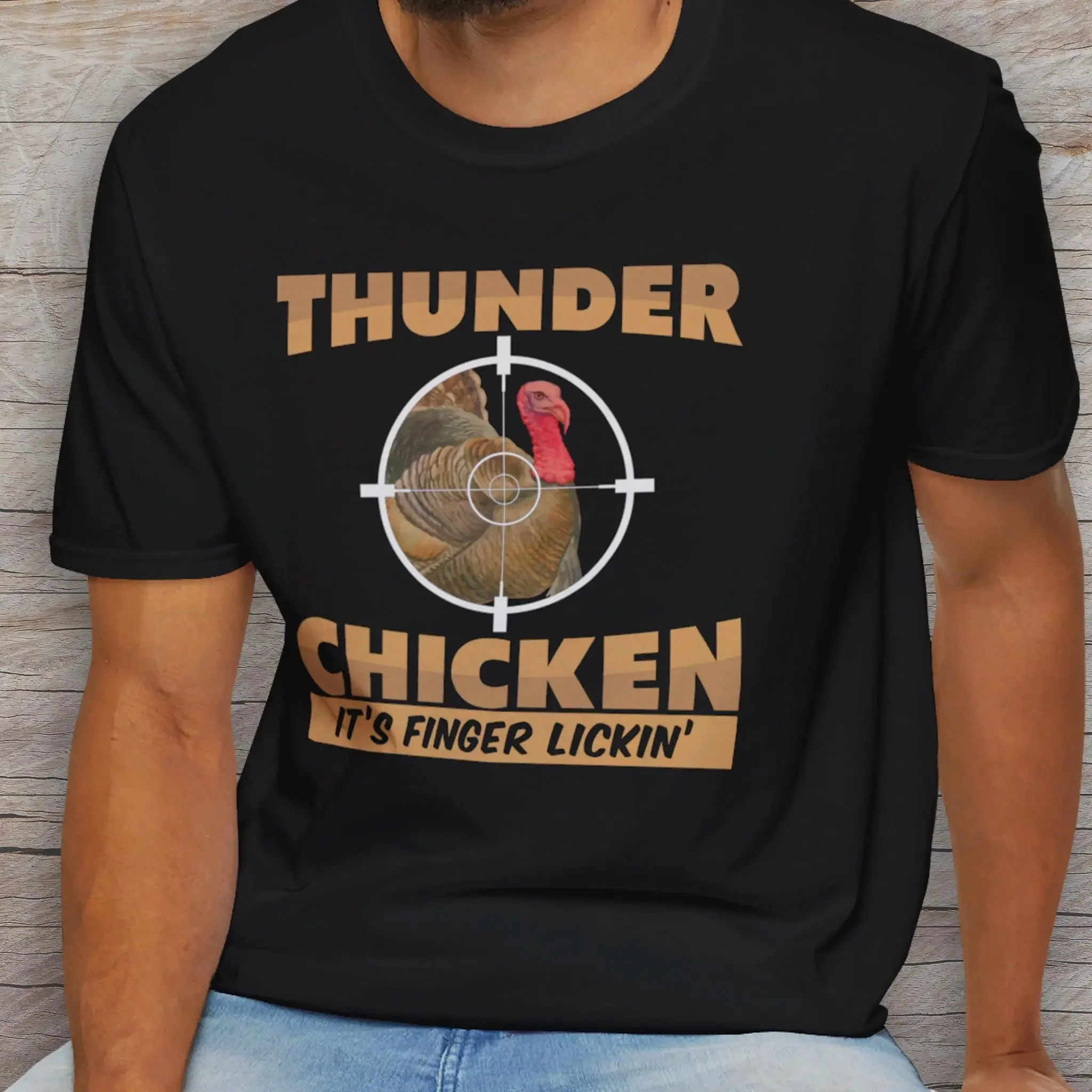 Turkey Hunting T Shirt For Guys Who Hunt Funny Thunder Chicken Cool Hunters