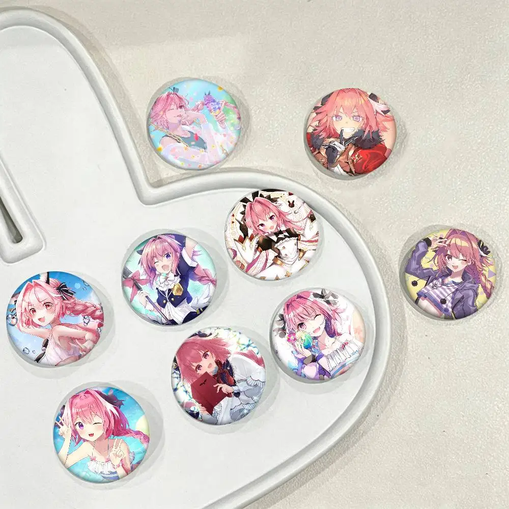 Astolfo Game Fate Grand Order Round Badge Creative Brooch Clothing Backpack Accessories Lapel Pin