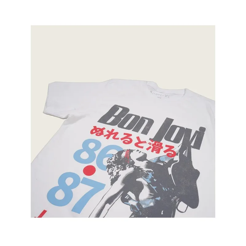 جديد ثلاثية الأبعاد مطبوعة المعادن بون جوفي روك باند الكلاسيكية الرجال تي شيرت ريترو الرجال والنساء قصيرة الأكمام العصرية تي شيرت