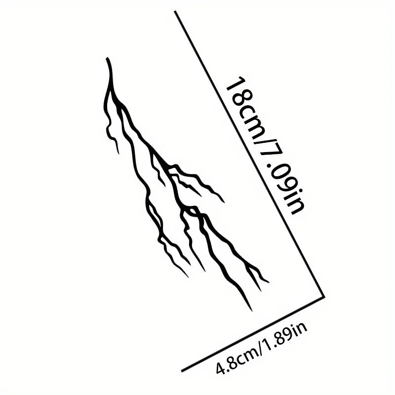 1 قطعة تأثير البرق الرائع ملصق خوذة الديكور الإبداعي مناسبة للدراجات النارية والمركبات الكهربائية والشاحنات وأجهزة الكمبيوتر المحمولة DIY بها بنفسك