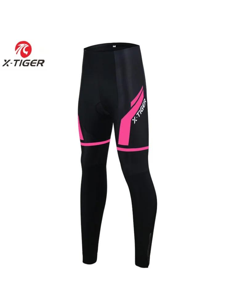 AliExpress X-TIGER Winter Thermal Fleece Cycling Pants 5D Gel Pad Mtb Road Bike Pants Bicycle Tights Women Warm Bike Long Trousers
