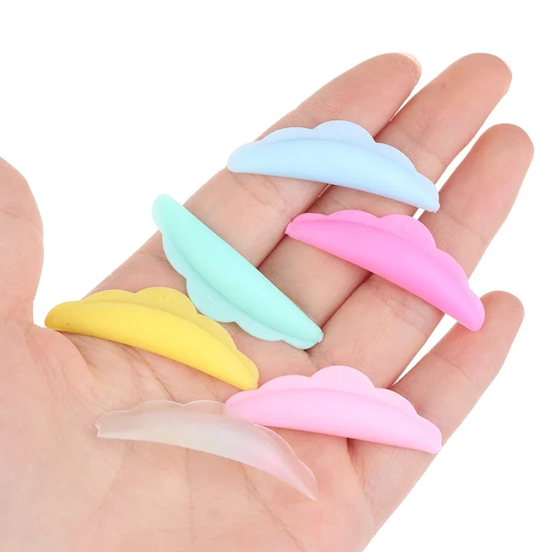 5 أزواج لاش رفع الدروع (XS S M L XL) سيليكون رمش لاش رفع منصات الساخن لا الغراء سيليكون لاش رفع أدوات بيرم بطانة السيليكون