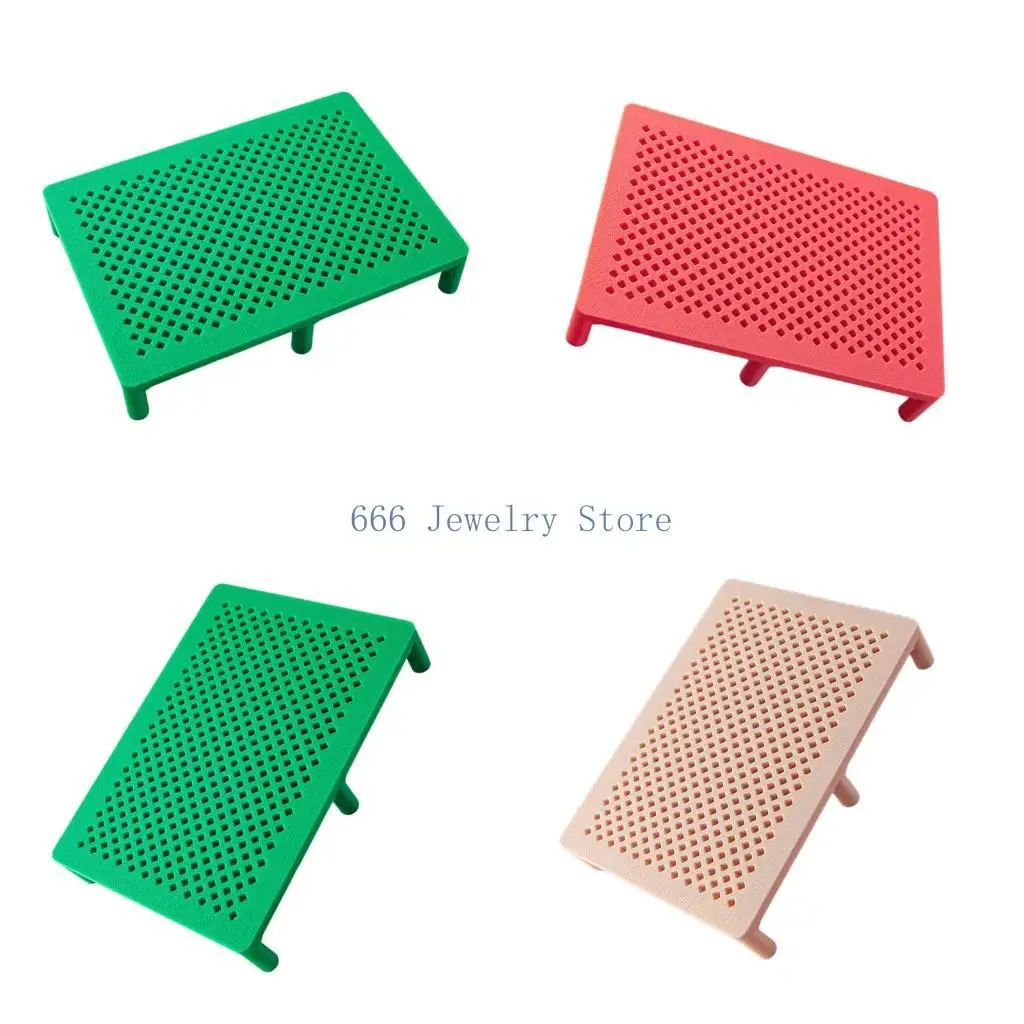 

F2TD Ergonomic Earring Hole Alignment Guide Plastic Crafting Support Accessory