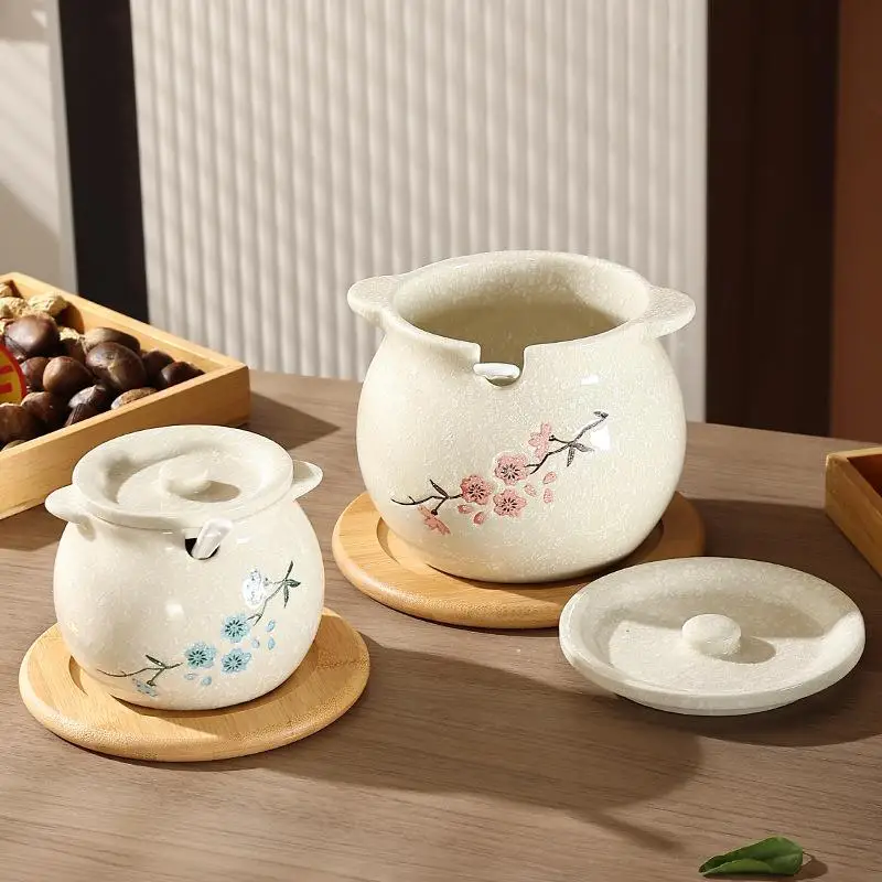 

Традиционная банка для хранения свиной жира Cerc, кухонный контейнер, устойчивый к высоким температурам, для домашнего использования, новая модель для консервации мяса