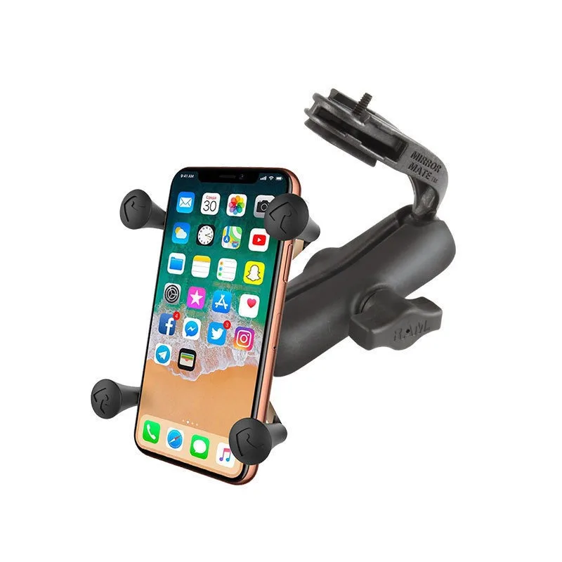 Car Phone Holder Snap-on Car Rearview Mirror Mobile Phone Navigation Bracket