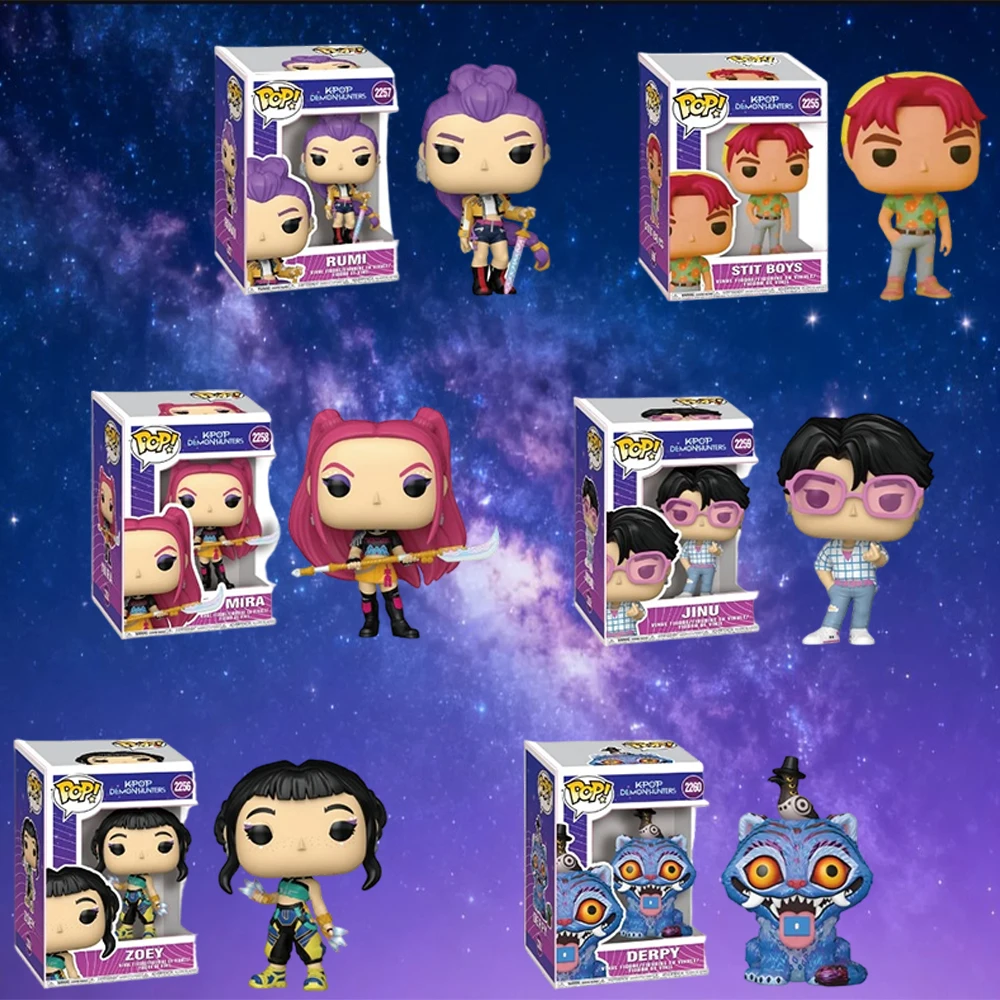 Limited Edition KPop Demon Hunters FUNKO POP Figure - Zoey Rumi Mira Jinu Derpy Sussie Anime Collectible Model Toy Gift