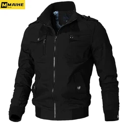 Motorcycle Jacket Casual Men's Jacket Hunting Work Jackets Men Coats Winter Male Outerwear Autumn Overcoat Fashion Men Jacket