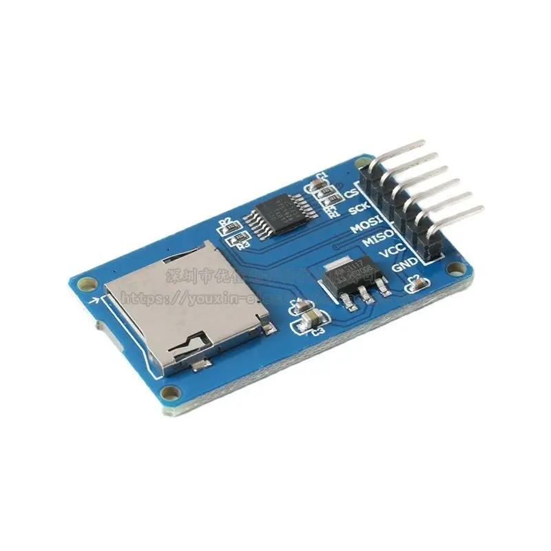Micro/Mini SD-Kartenmodul TF Reader SPI-Schnittstelle mit Level Conversion Chip Data Storage Device
