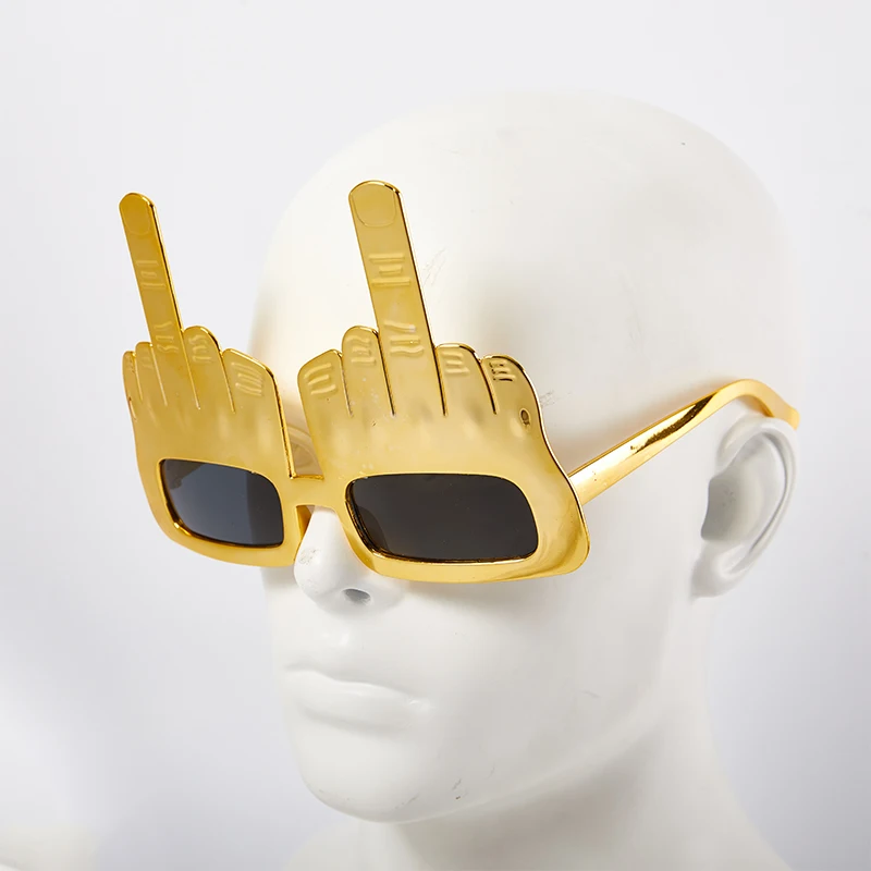 Creative Vertical Middle Finger Glasses, Decorative Props, Funny Sunglasses, Dance Party Props, Performances, Selfies, Glasses