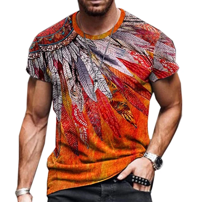 African Graphic T Shirts Colourful Abstract Art 3D Print Men Woman T-shirt Holiday Streetwear Harajuku Kids Tops Tees Clothing