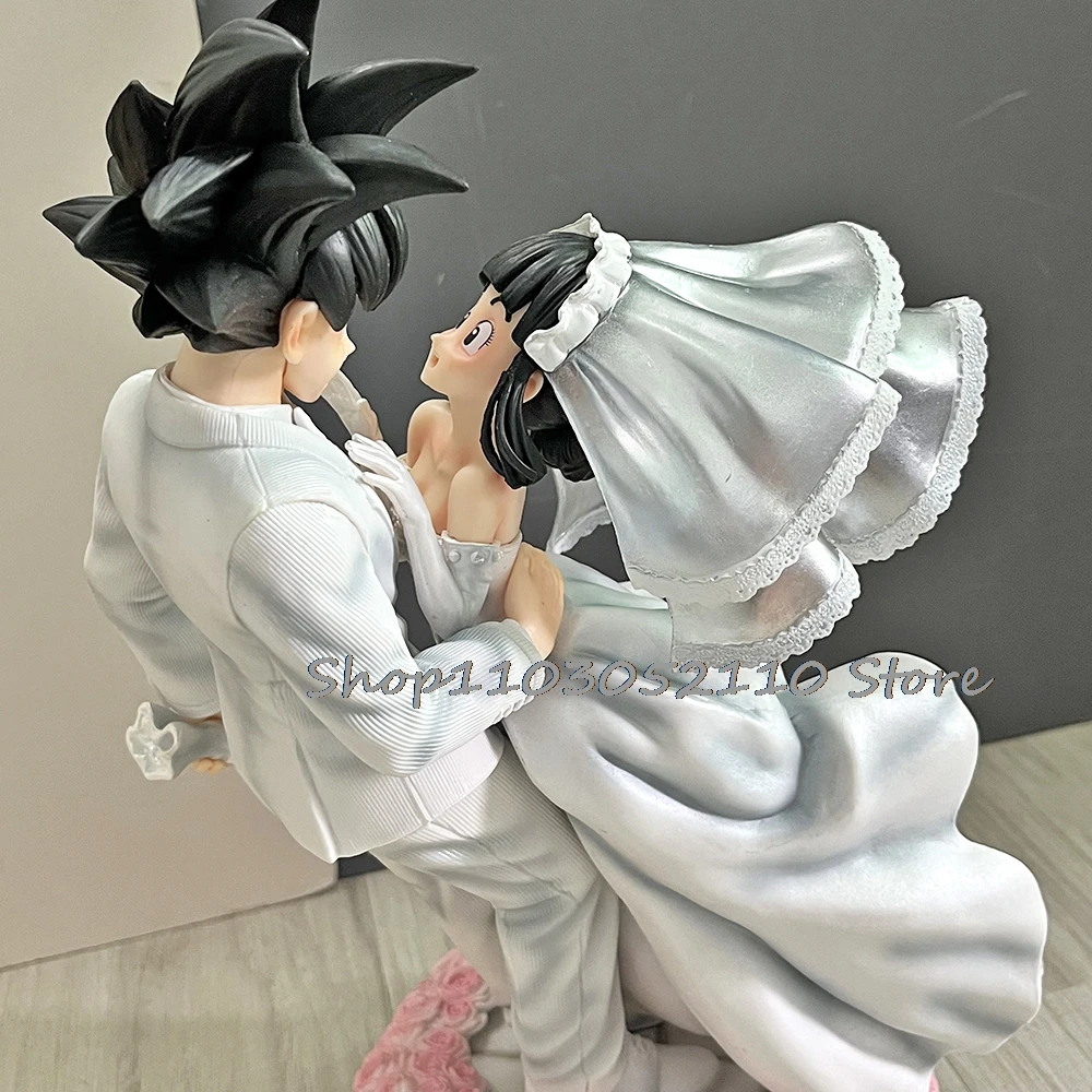 Anime Dragon Ball Z Son Goku & Chichi Hochzeit Figur Hochwertige Modell Spielzeug Statue Sammlung Ornament Paar Hochzeit Geschenke