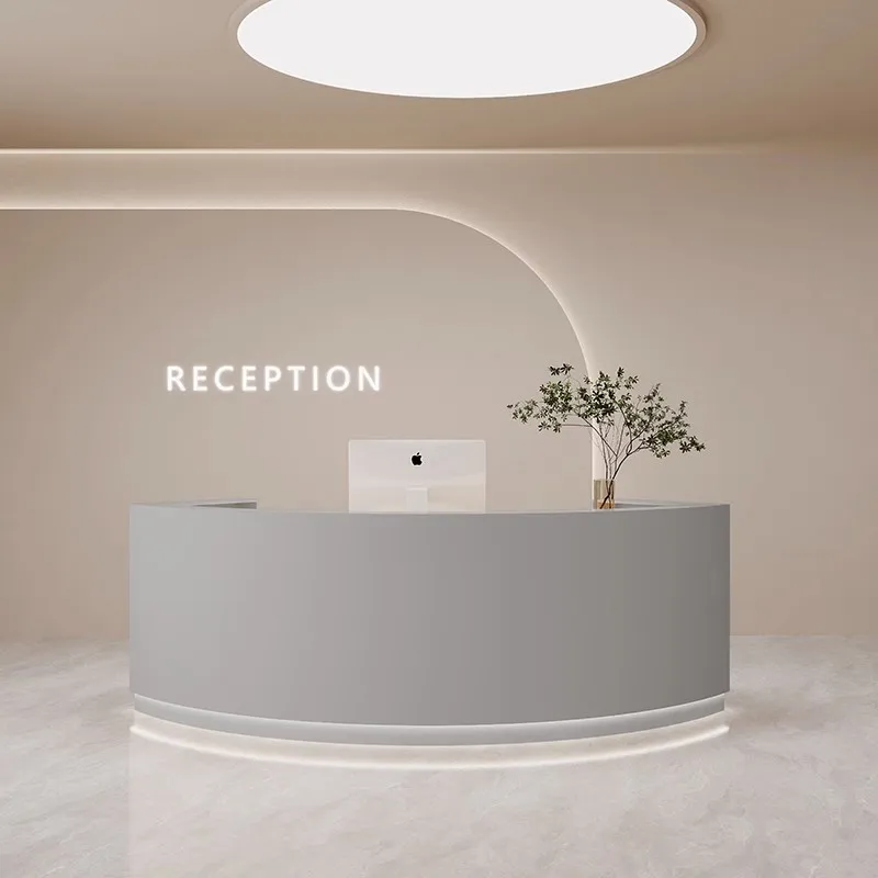 تخزين مكتب الاستقبال مكتب الاستقبال الخروج عيادة مقوسة مكاتب الاستقبال الملابس الكلاسيكية أثاث الاستقبال Mostrador