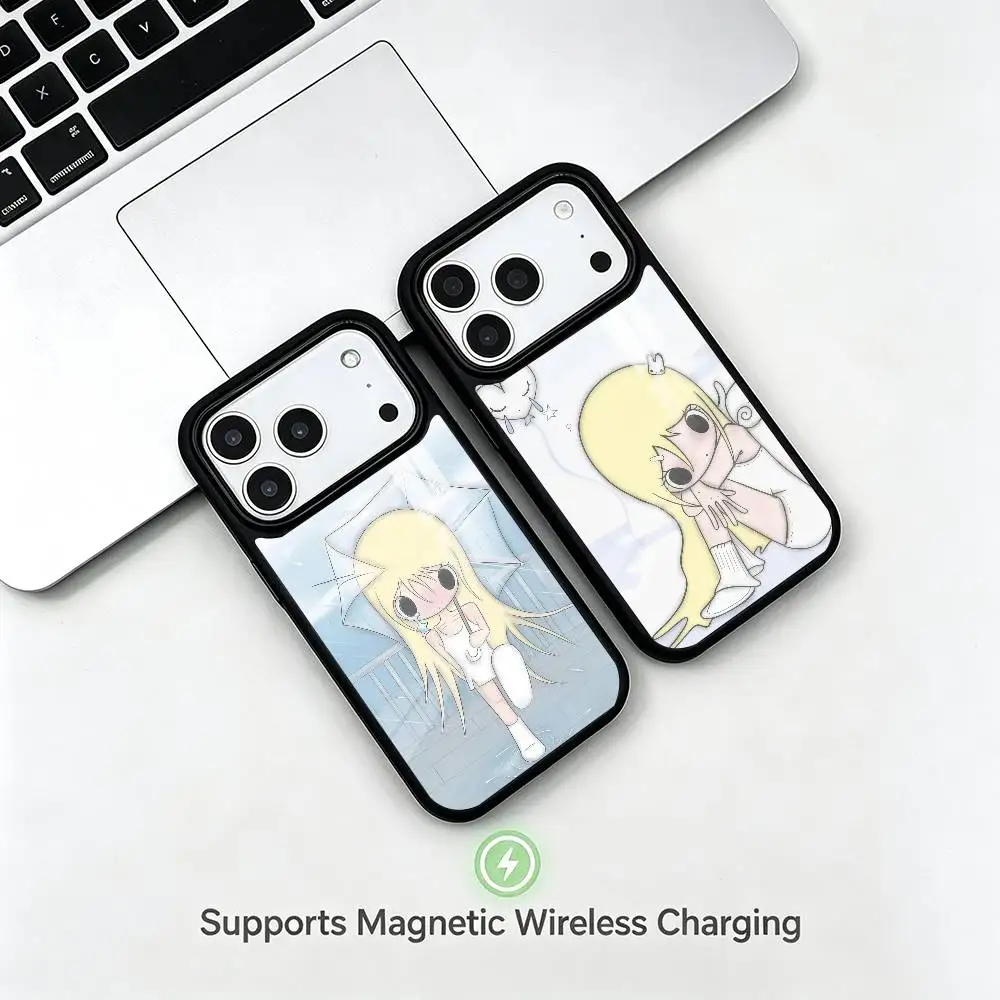 Angel Bunny Girl  gift Phone Case For iPhone17,16,15,14,13,12,11 Plus,Pro Allows magnetic wireless charging