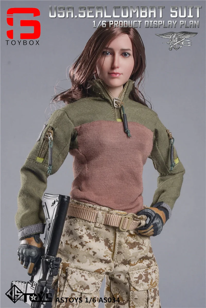 ASTOYS AS034 1/6 skala kobieta US Navy mundur bojowy garnitur ubrania Model Fit 12 "żołnierz figurka ciało lalki