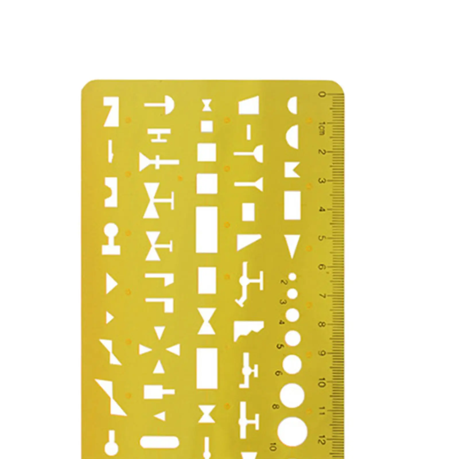 Drawings Templates Geometric Templates Measuring Rulers Clear Yellow Plastic Rulers Geometry Ruler Shape Stencils Drawing Set