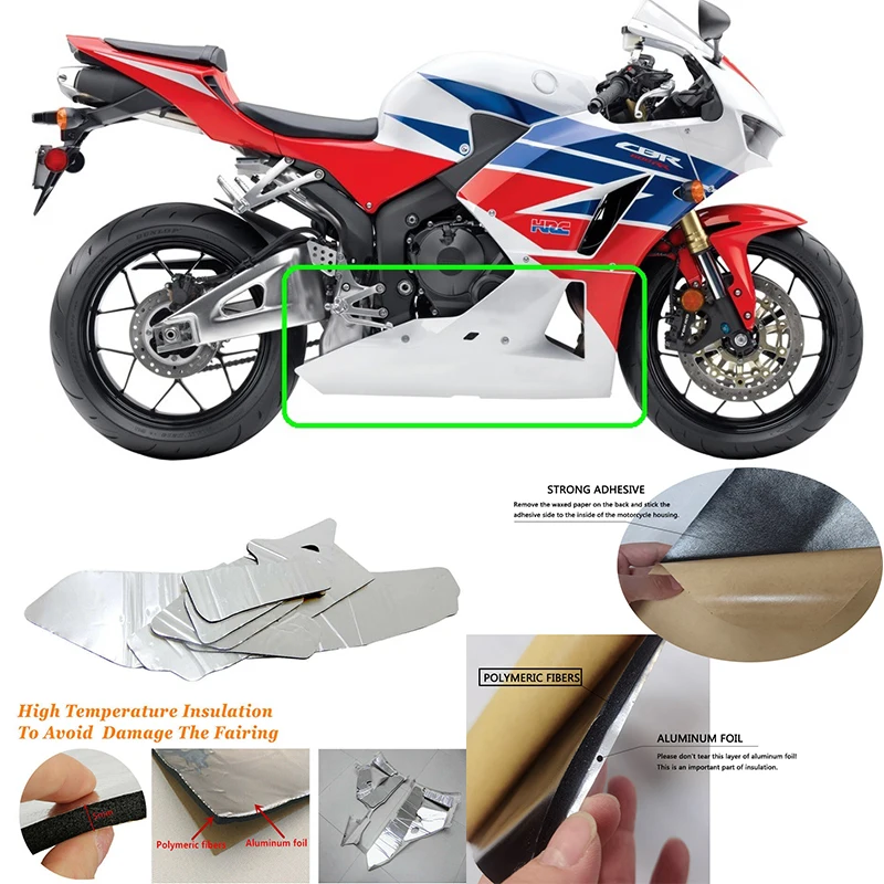 

For Honda CBR600RR CBR 600RR CBR-600RR 2013-2020 Motorcycle Protective Heat-Insulating Film ABS Fairing Professional Heat Shield