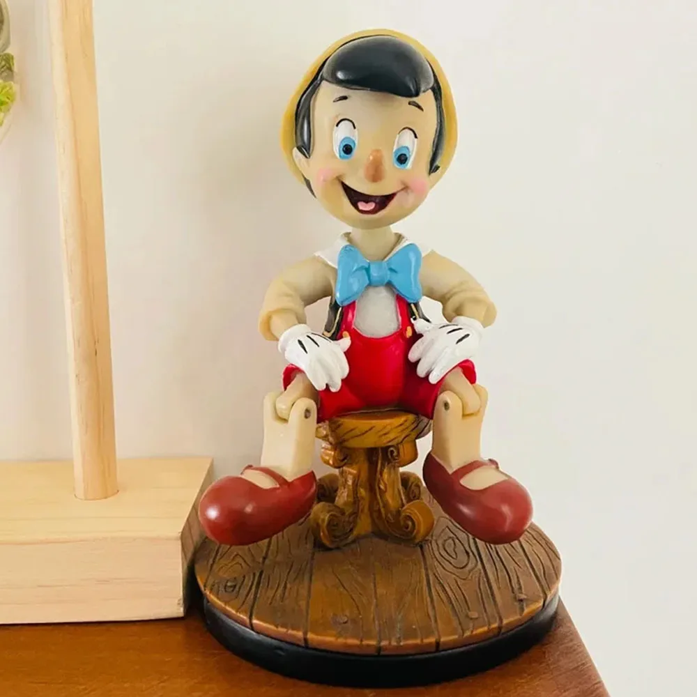 Figuras de acción de Pinocho de juguete Retro Kawaii de Disney, juguetes de las aventuras de Pinocho, figuras de Anime de cuento de hadas, juguetes de decoración, regalo para niños