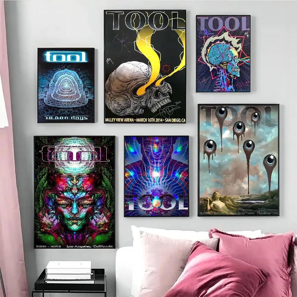 T-TOOL Band Movie Sticky Posters Whitepaper Sticker DIY Room Bar Cafe Posters Wall Stickers