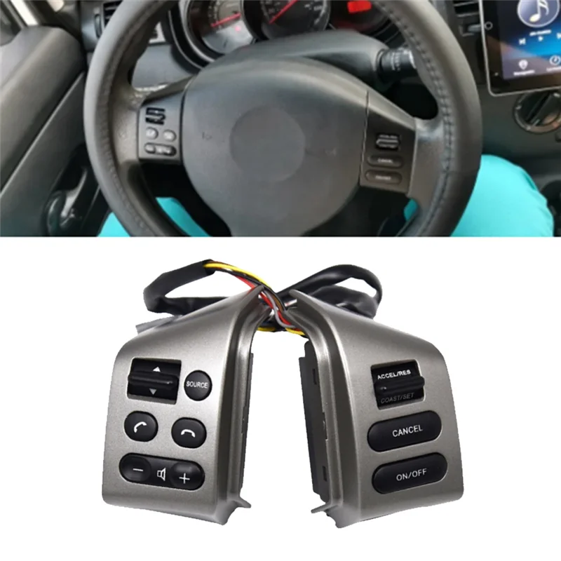 

Portable Car Right&Left Speed Cruise Control Switch For Nissan Sylphy 2008-2019 Steering Wheel Button With Wiring Harness