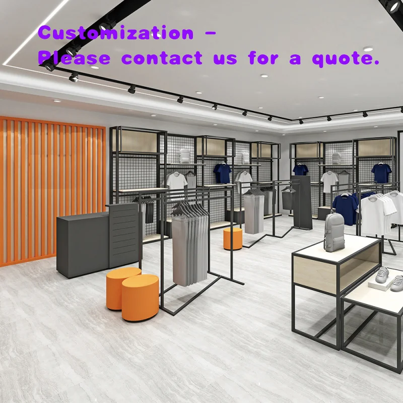 

custom.Shop Design Custom Display Shelf Sports Men's Floor Standing Metal Adjustable Height Display Cabinet Rack Racks