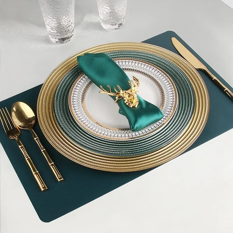 

European Style Fruit Plate Set Decorition Green Luxury Dinnerware Set Plates Tray Bone China Tabak Takimlari Kitchen Supplies