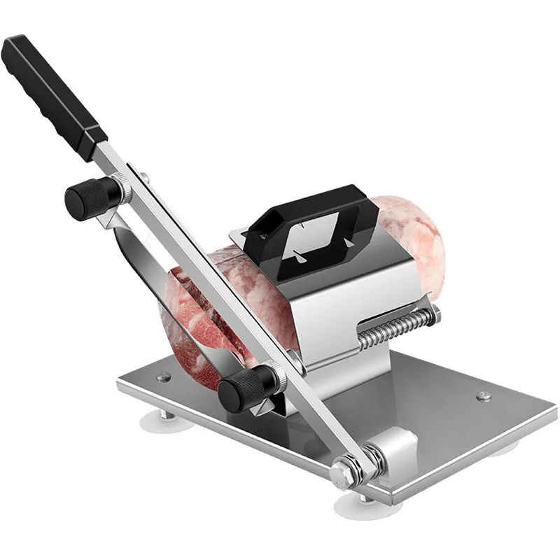 ステンレス鋼スライサー304新鮮な牛肉家庭用商業冷凍肉スライス肉プレーナースライス工場外国tに適しています。
