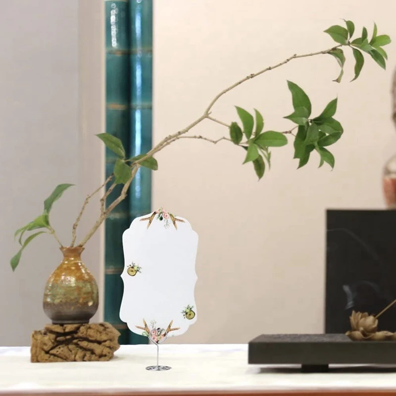 Supporto per carte da 60 pezzi supporto per foto da tavolo a forma di cuore supporto per foto da tavolo in filo metallico clip per Menu per numero di festa nuziale, argento