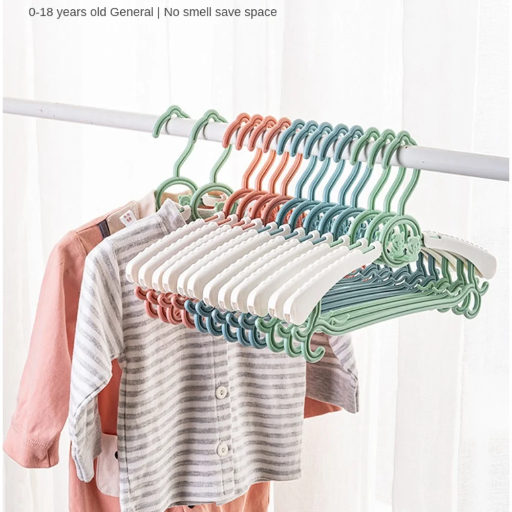 1PC/5PCS PP Children Clothes Hanger Household Stretchable Clothes Support Baby Anti Slip Clothes Support Extendable Drying Rack