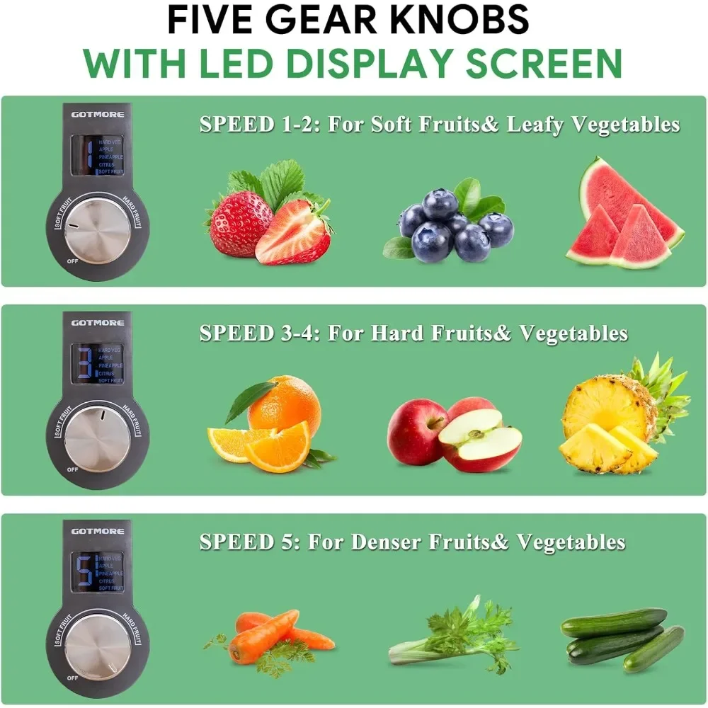 ماكينة صنع العصير والخلاط والمطحنة القابلة للتخصيص 3 في 1 للعصائر والعصير والمعالجة والطحن والمزيد من الطرد المركزي بقدرة 1300 وات #6