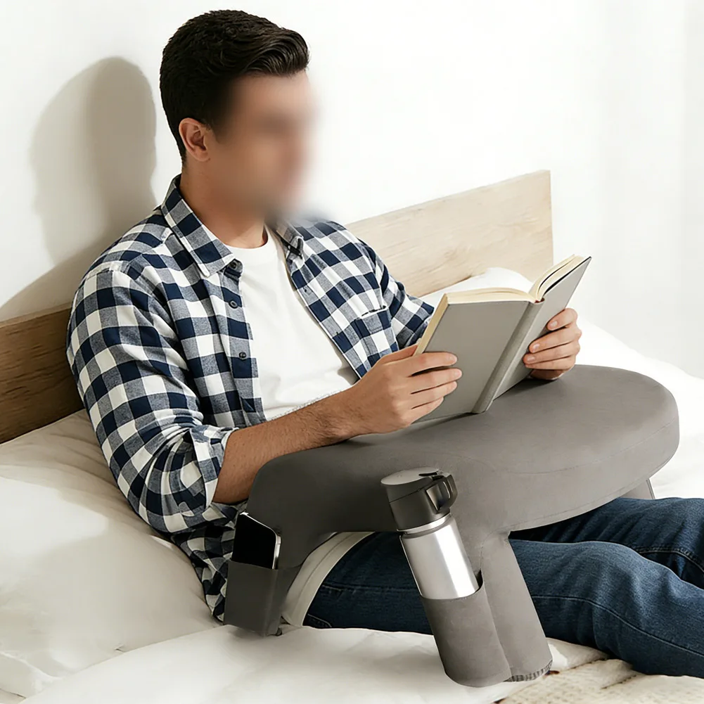 

Versatile Gaming Pillow For Lap Reading Pillow Comfortable For Bed Memory Foam Bed Rest Pillow For Reading Working Playing Game