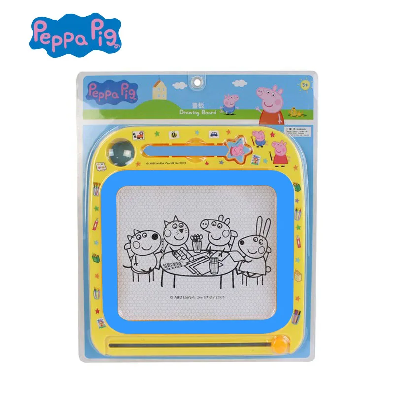 Peppa Pig tavolo da disegno per bambini lavagna magnetica Baby Graffiti pittura per bambini regali di compleanno giocattoli