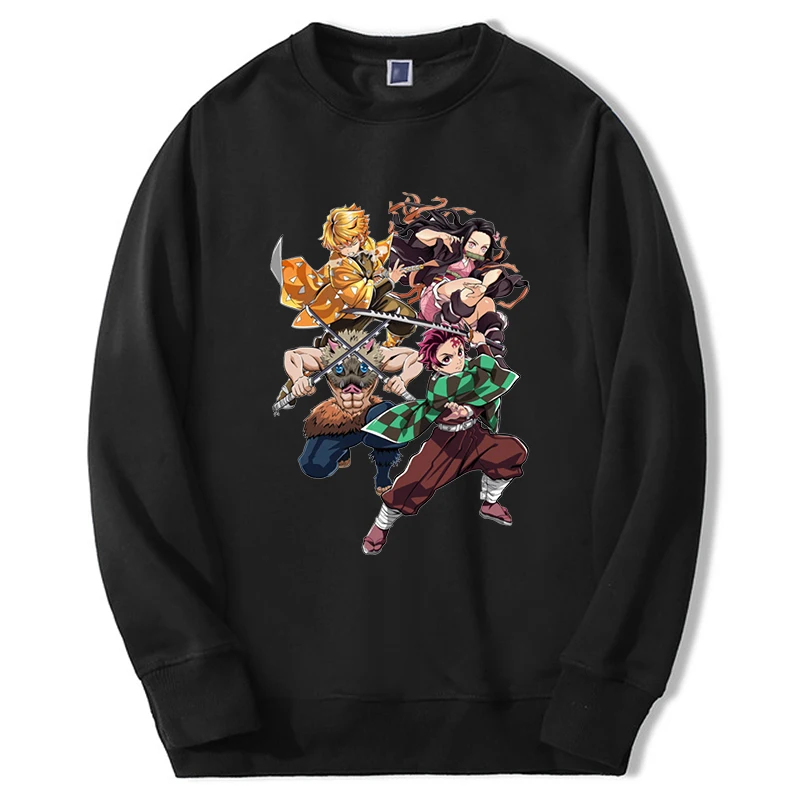 

Demon Slayer Sweatshirts Hoodies Mens Tanjirou Japan Mangas Anime 2024 Sudaderas Fashion Hip Hop Fleece Clothes Streetwear