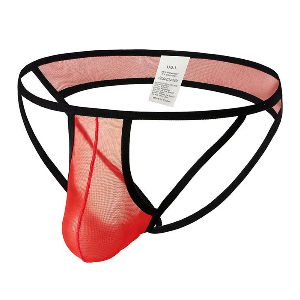 

Cute and Comfy Mens Elasticized Low Waist Breathable Mesh Hollows Designed for Everyday Use Available in Multiple Sizes