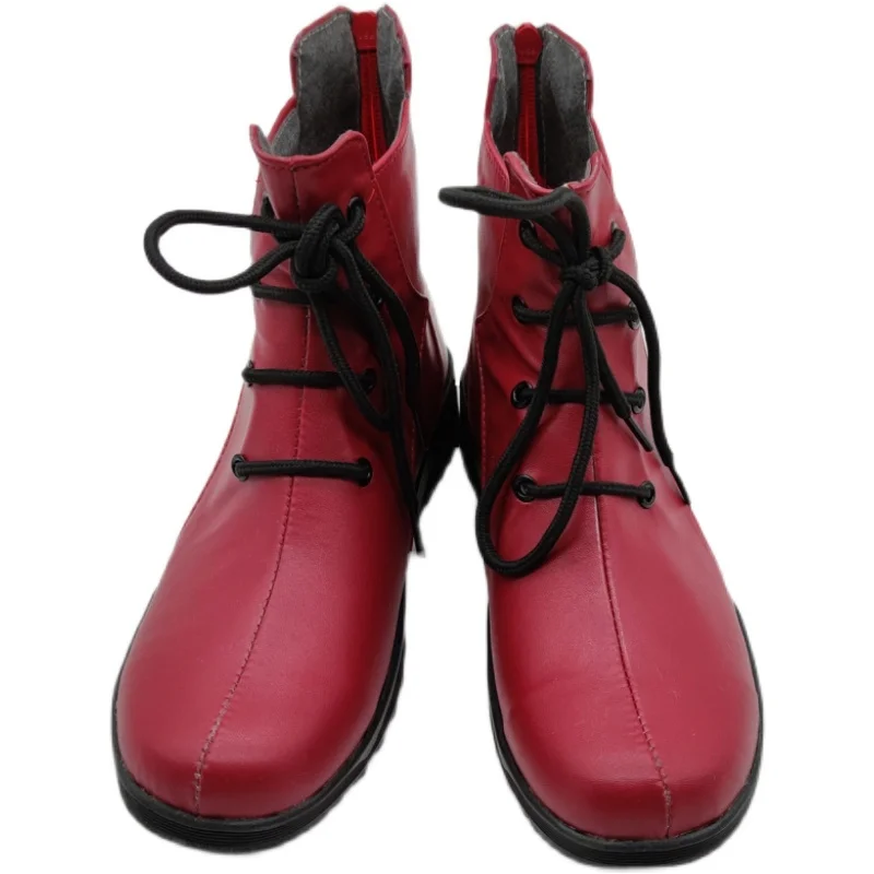 Jujutsu-zapatos de cosplay para hombre, personaje Itadori Yuji, juego de rol Itadori Yuji, botas rojas, disfraces de cualquier tamaño