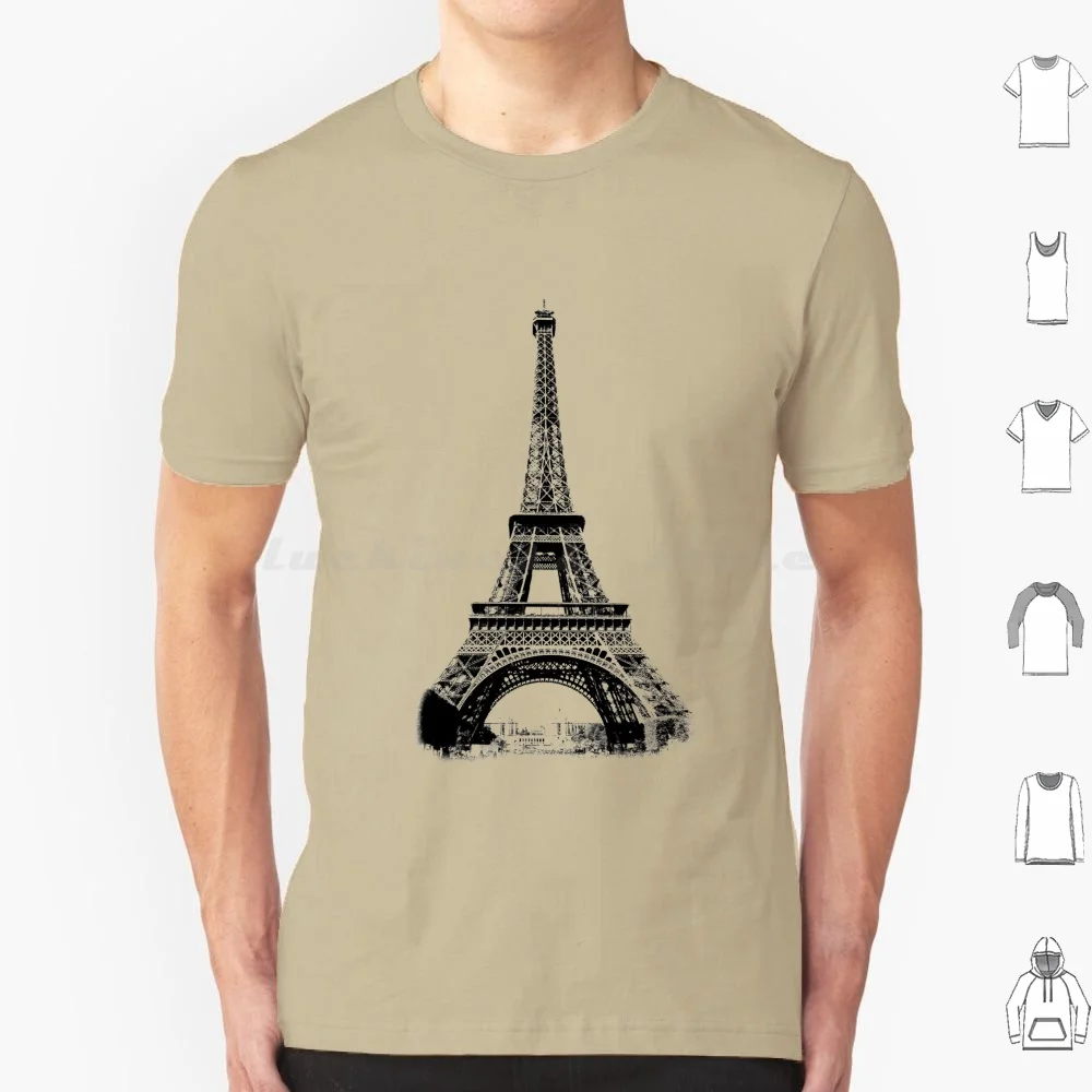 Eiffel Tower Digital Engraving T Shirt Cotton Men Women DIY Print Eiffel Tower Images Eiffel Tower Pictures Eiffel Tower Eiffel