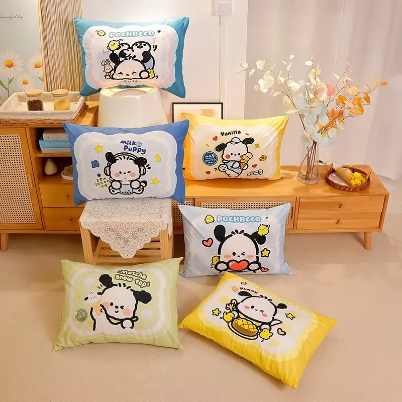 Kawaii pochacco Kissen bezug niedlichen japanischen Stil doppelseitig bedruckten Muster Kissen bezug Schlaf kissen Wohnkultur Weihnachts geschenke