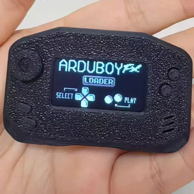 

DIY Arduboy Mini Game Console 1.3' Open Source Retro Handheld Keychain Pocket Player Rechargeable STEM Educational Toy for Learn