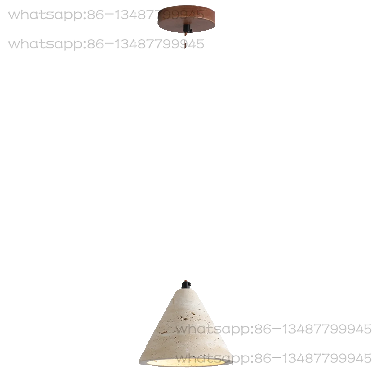 

Style Wabi-sabi Wind Bedside Chandelier Yellow Travertine Creative Personality Retro Industrial Style Bar Restaurant Bar Lamp