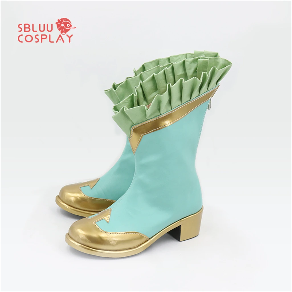 SBluuCosplay Grass Wonder Scarpe Cosplay Stivali su misura