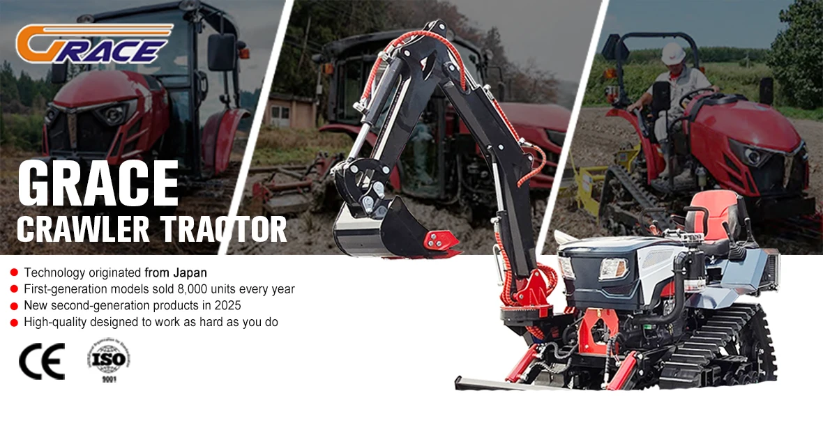Kompakter 25-PS-Mini-Raupentraktor EURO 5 EPA Multifunktionaler Farmtraktor für Pflug/Bohrer – Fabrik-Großhandel – Detail 2