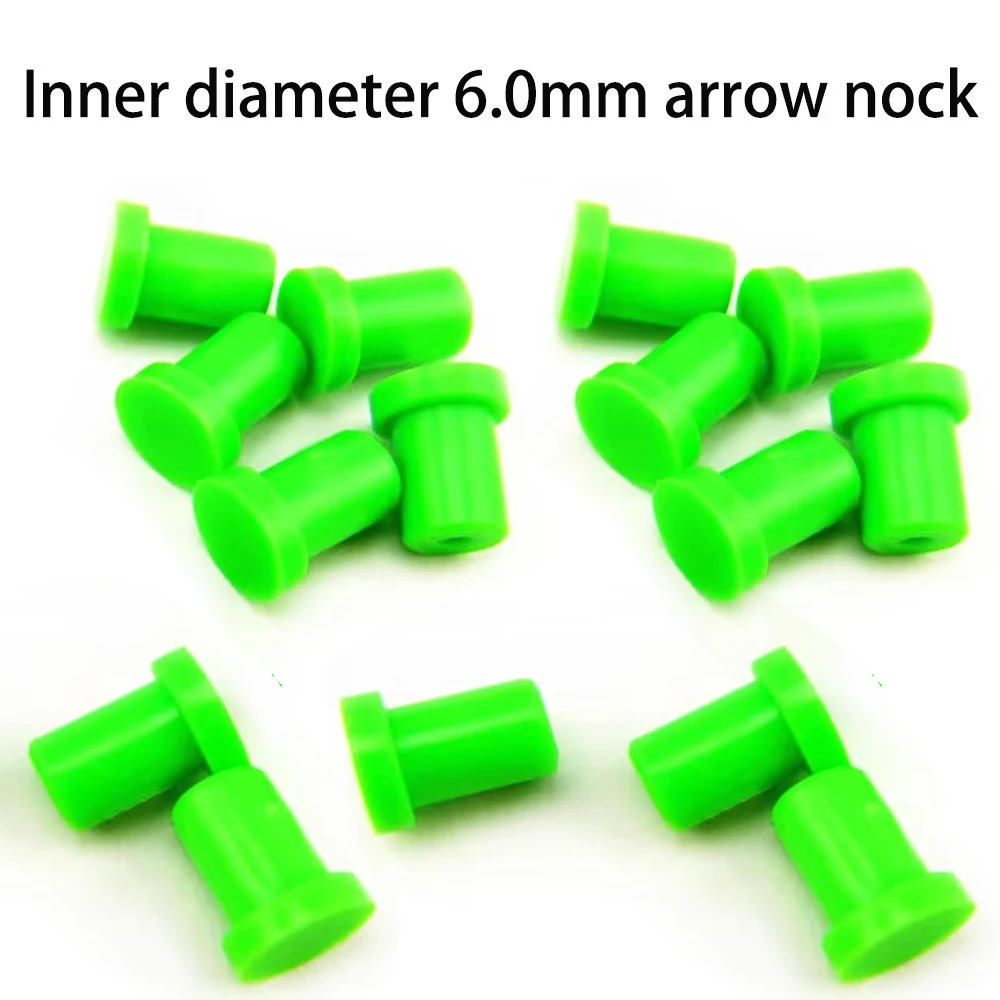 

100pcs plastics Flat Arrow Nocks For I.D6 O.D8mm Arrow shaft Archery Bow Hunting Accessories