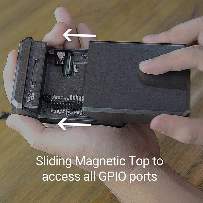 Argon NEO Case Raspberry Pi 4 Model B Aluminum Metal Box Enclosure Sliding Magnetic Cover Passive Cooling