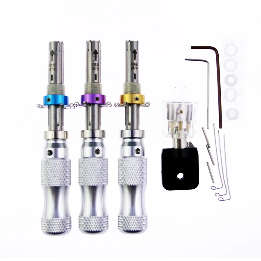 

Набор из 3 отмычек для трубчатых замков 7.0мм, 7.5мм, 7.8мм с длинной ручкой, инструменты для слесарей для 7-пиновых трубчатых замков