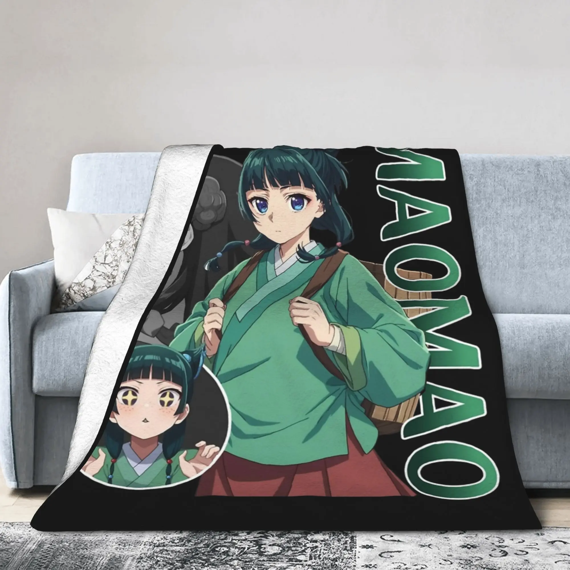 Maomao The Apothecary Diaries Blanket Flannel Textile Decor Portable  Thin Throw Blanket for Bedding Bedroom Bedspread
