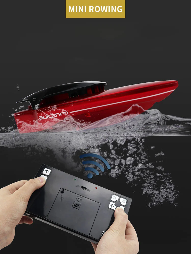 

RC Mini Boat Remote Control Ship Electric Boat Motor Ready to Run Toy Indoor Model for Birthday Gift TH23936