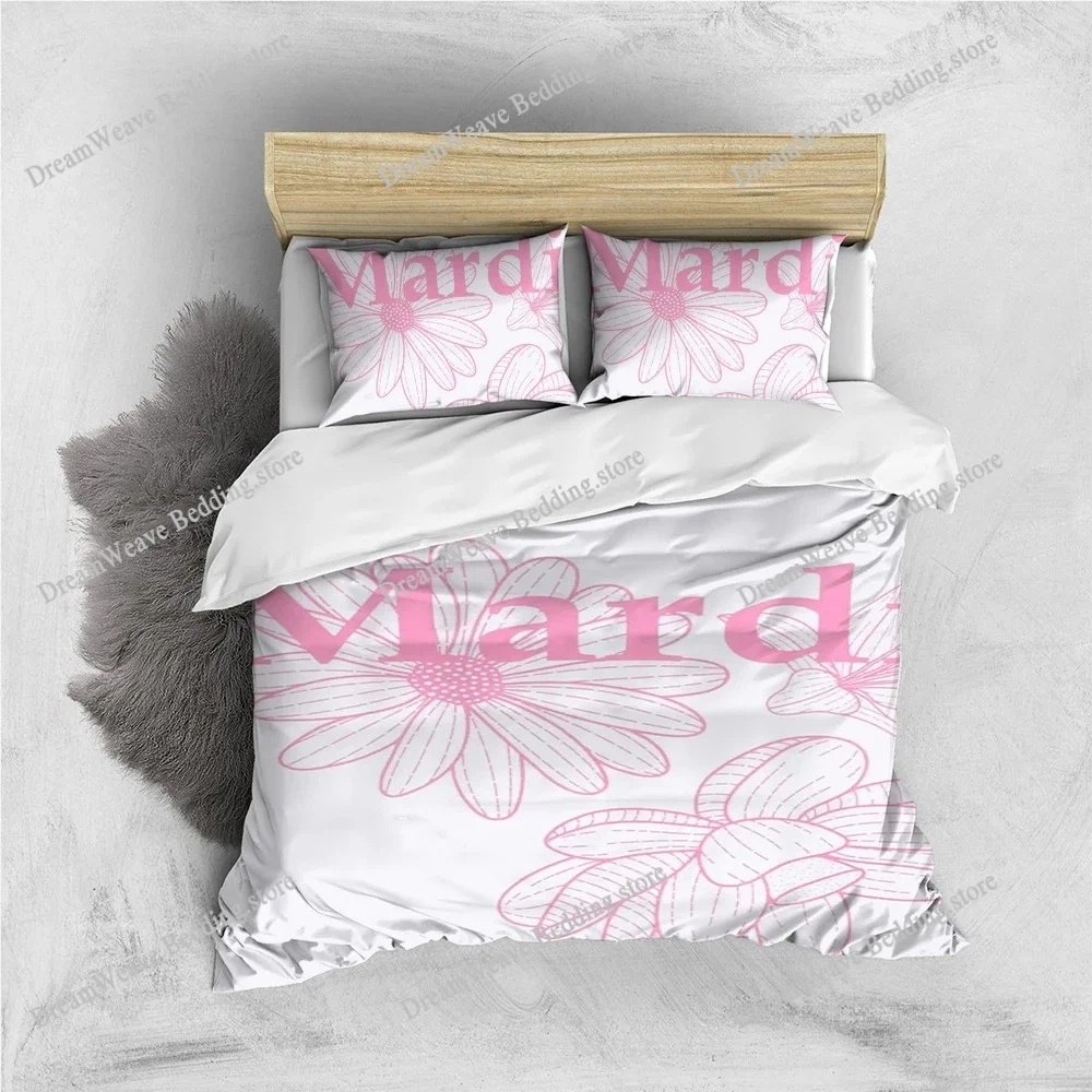 

M-Mardi Mercredi Duvet Cover Set Home Style Bedding Soft Laundry Cotton Bed Student Dormitory Gift