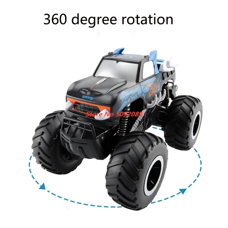 2.4G 1/16 Scale Amphibious Big Wheel RC Car Waterproof Off Road Vehicle Driving On Road and Water Racing Car Flash Lights Toys
